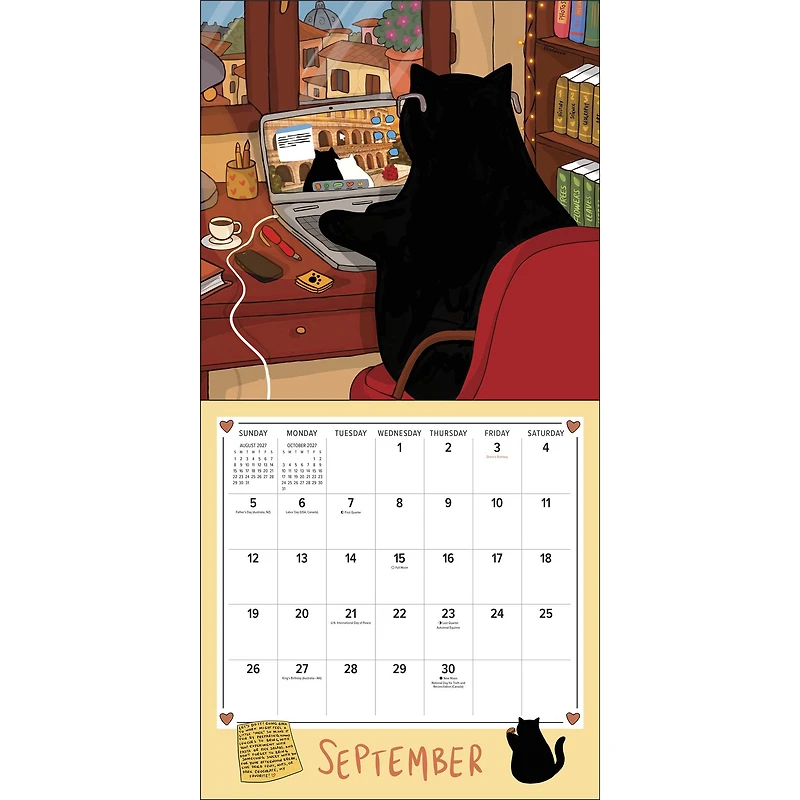 Stanis the Cat 2027 Wall Calendar