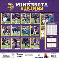 NFL Minnesota Vikings 2026 Wall Calendar