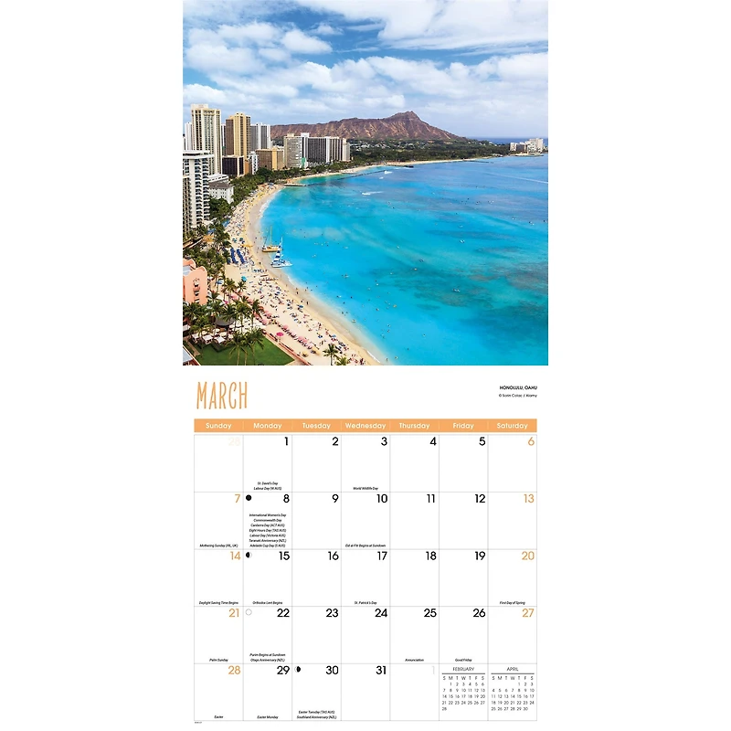 Hawaii 2027 Wall Calendar