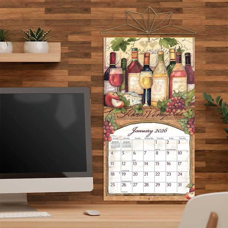 Wine Country 2026 Special Edition Wall Calendar with Print