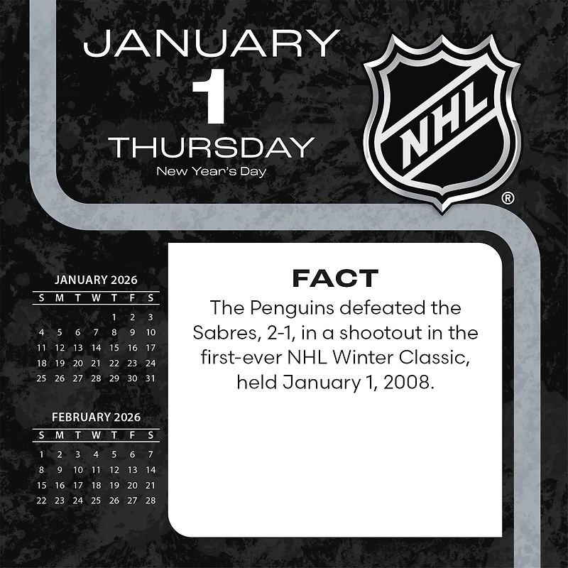 NHL All Team 2026 Box Calendar