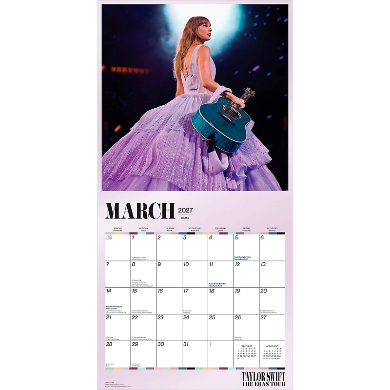 Taylor Swift 2027 Wall Calendar