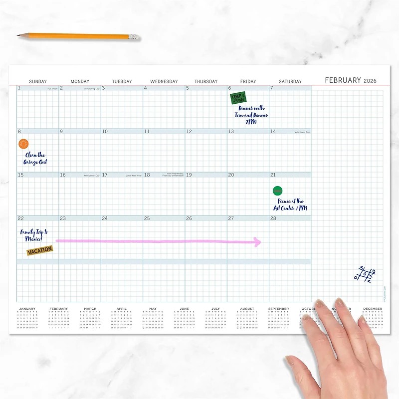 Professional Medium 2026 Desk Pad Calendar