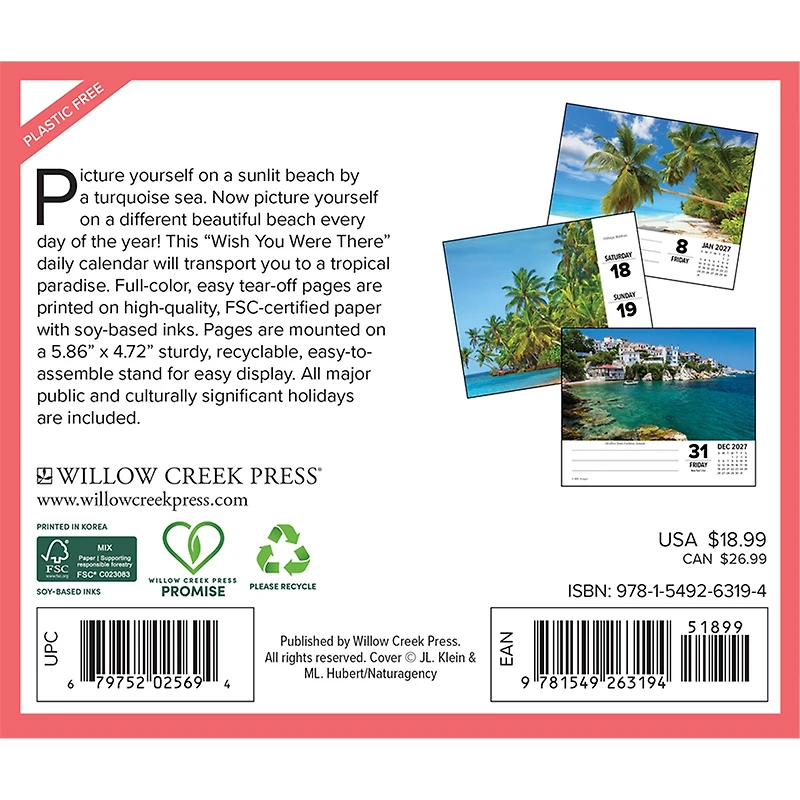 Ah, The Beach! 2027 Box Calendar