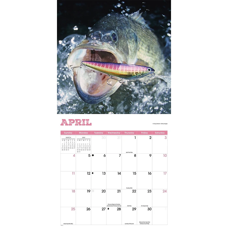 Bass 2027 Wall Calendar