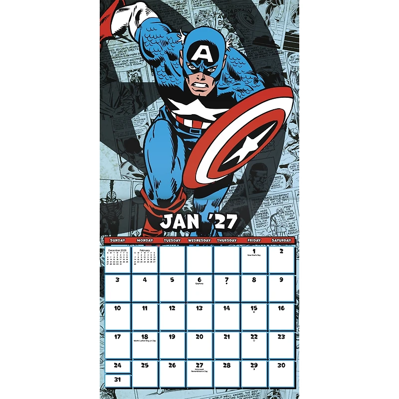 Marvel Comics 2027 Mini Calendar