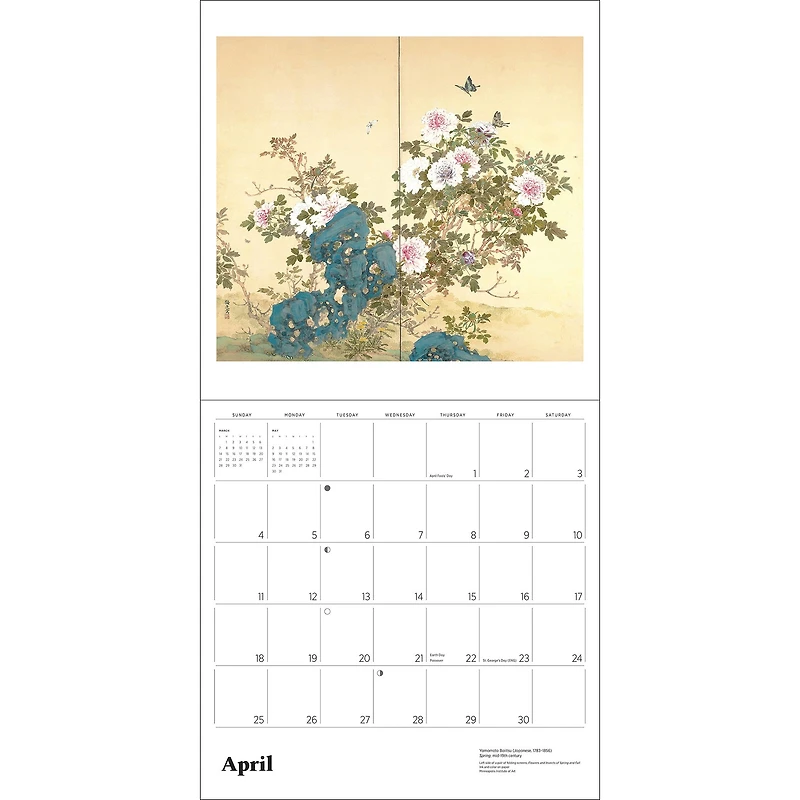 Dreams of Edo Japanese Scrolls and Screens 2027 Wall Calendar