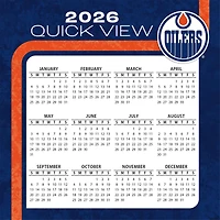 NHL Edmonton Oilers Box  2026 Calendar