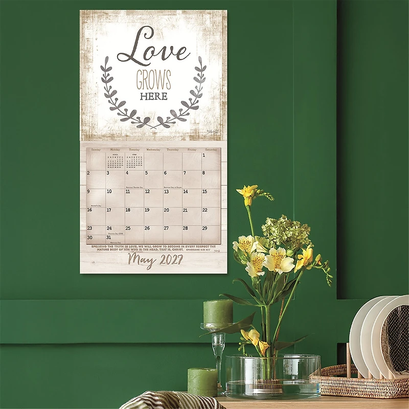 Faith and Family 2027 Wall Calendar - Online Only