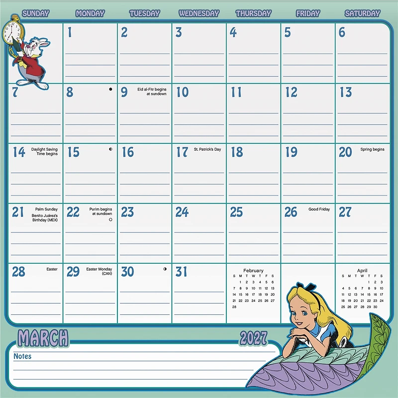 Disney Classic Family Magnetic 2027 Wall Calendar - Online Only