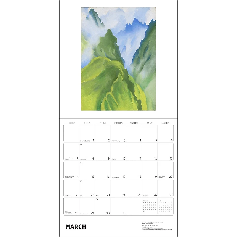 Georgia O'Keeffe 2027 Wall Calendar