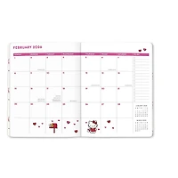 Hello Kitty Playful Pink Just Right 2025-2026 Monthly Planner Calendar - Online Only