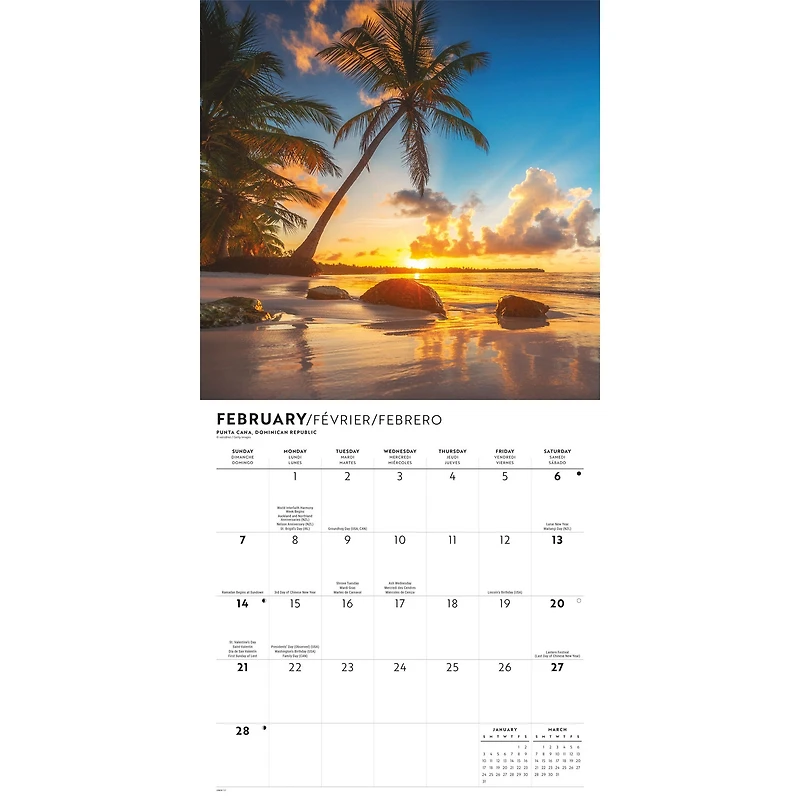 Island Paradise 2027 Wall Calendar