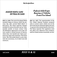The New York Times Headlines In History 2026 Box Calendar - Online Only