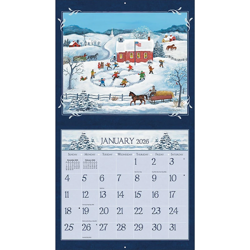 Lang Folk Art 2026 Special Edition Wall Calendar with Print