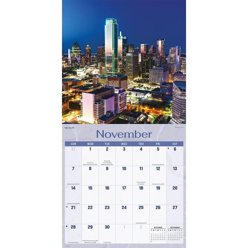 City Skylines 2027 Wall Calendar