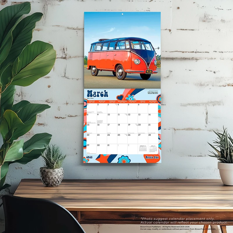 Magic Bus 2026 Wall Calendar