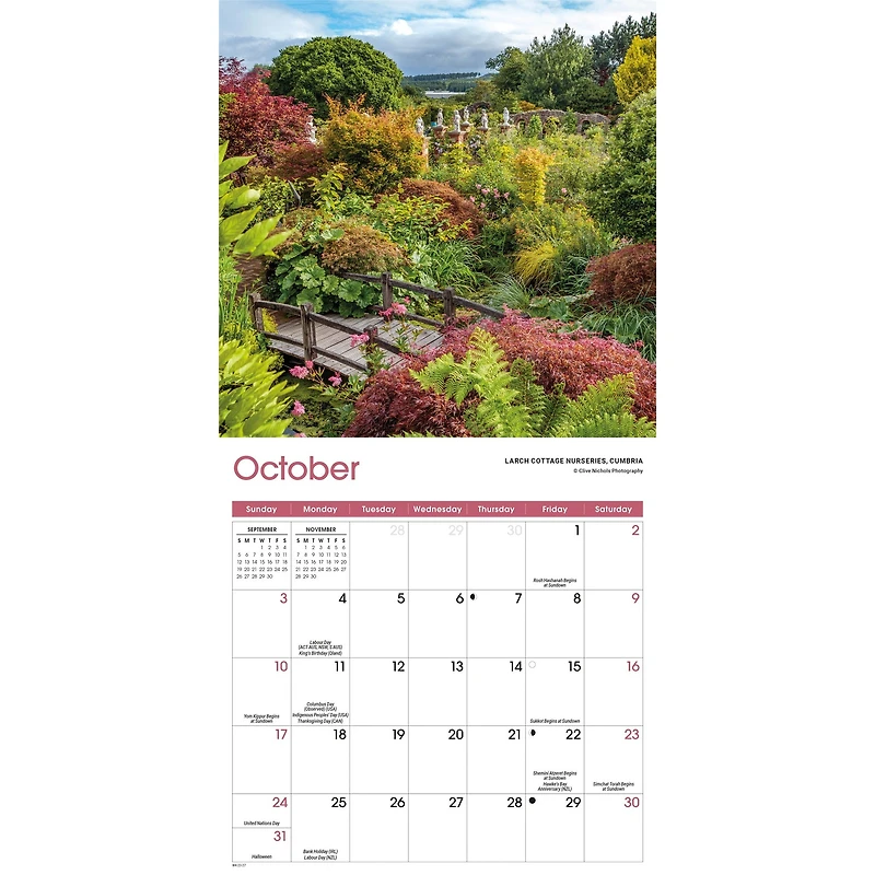 Gardens 2027 Mini Calendar