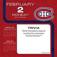 NHL Montreal Canadiens 2026 Box Calendar
