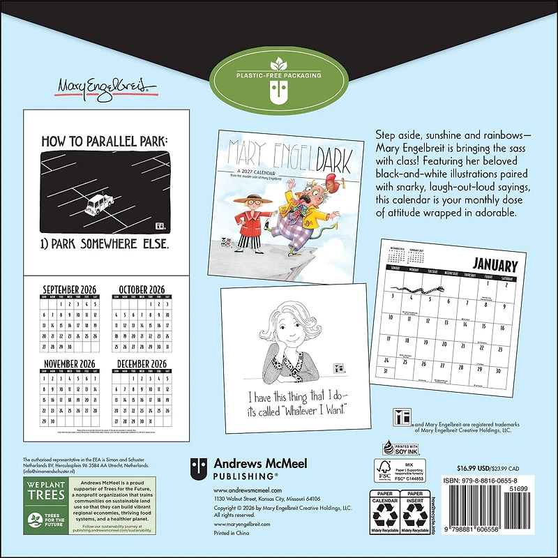 Mary EngelDark 2027 Wall Calendar - Online Only