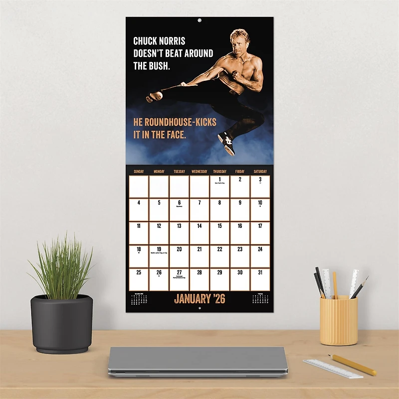 Chuck Norris 2026 Wall Calendar