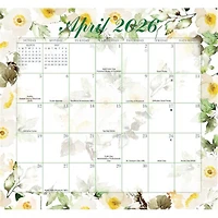 Floral Jumbo Magic Grip 2025-2026 Wall Calendar