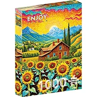 Sunflower House 1000 Piece Puzzle - Online Only