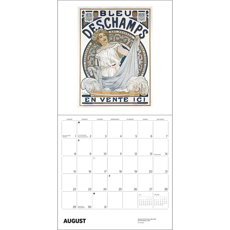 Alphonse Mucha 2027 Wall Calendar