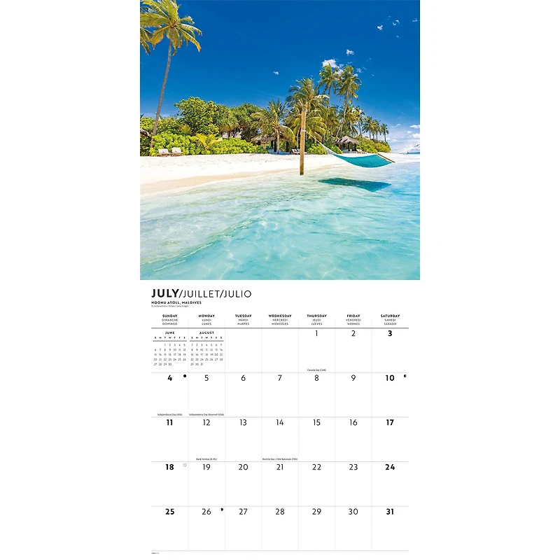 Island Paradise 2027 Wall Calendar