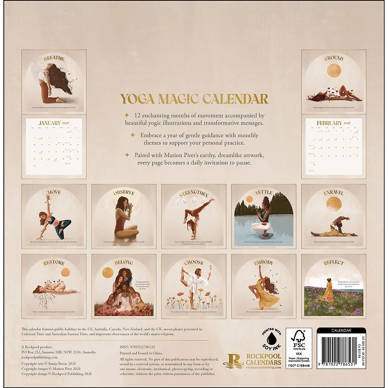 Yoga Magic 2027 Wall Calendar
