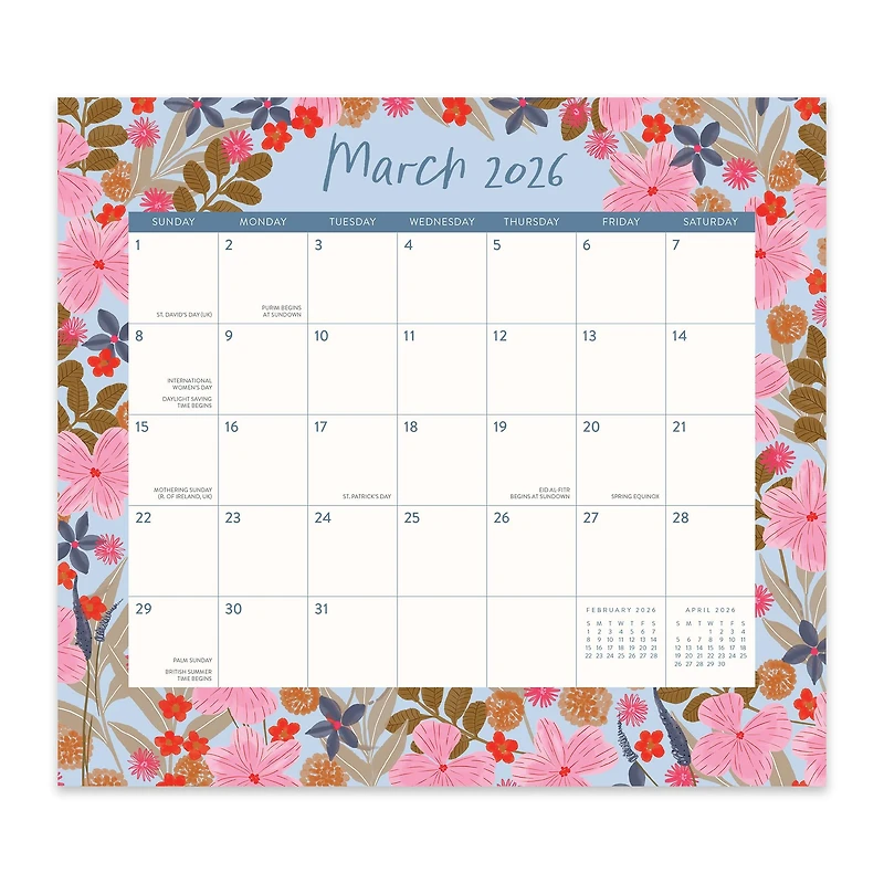 Secret Garden 2025-2026 Exclusive Mini Magnetic Pad Calendar