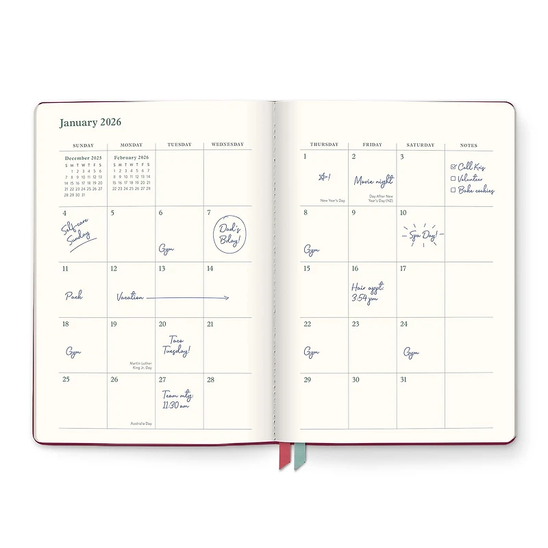 Age of Romance Clara Clothbound 2025-2026 Engagement Calendar