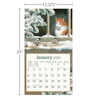 Cats In The Country 2026 Deluxe Wall Calendar