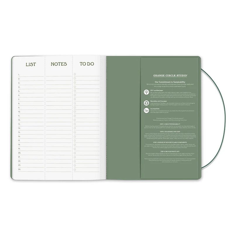Fruit And Flora Just Right 2025-2026 Monthly Planner Calendar