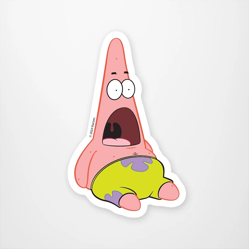Surprised Patrick Vinyl Sticker