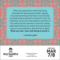 Tiny Buddha 2026 Box Calendar
