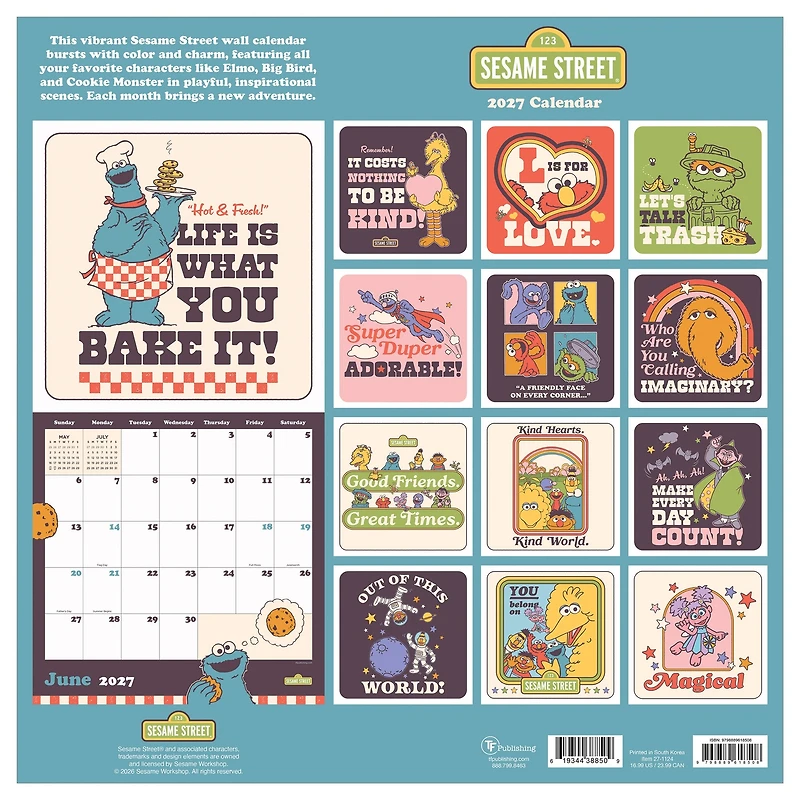 Sesame Street 2027 Wall Calendar