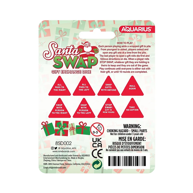 Santa Swap 8-Sided Dice Rolling Game