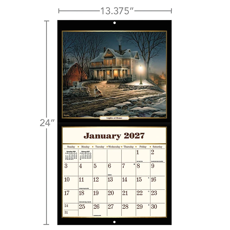 Terry Redlin 2027 Wall Calendar