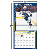 NHL Buffalo Sabres 2026 Wall Calendar