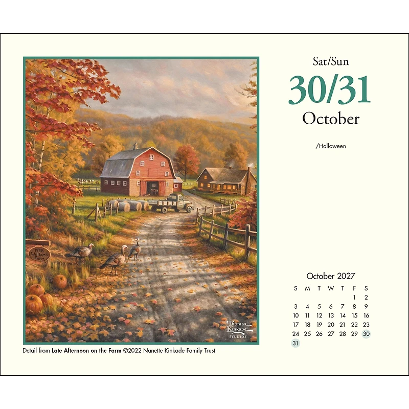 Thomas Kinkade Studios 2027 Box Calendar