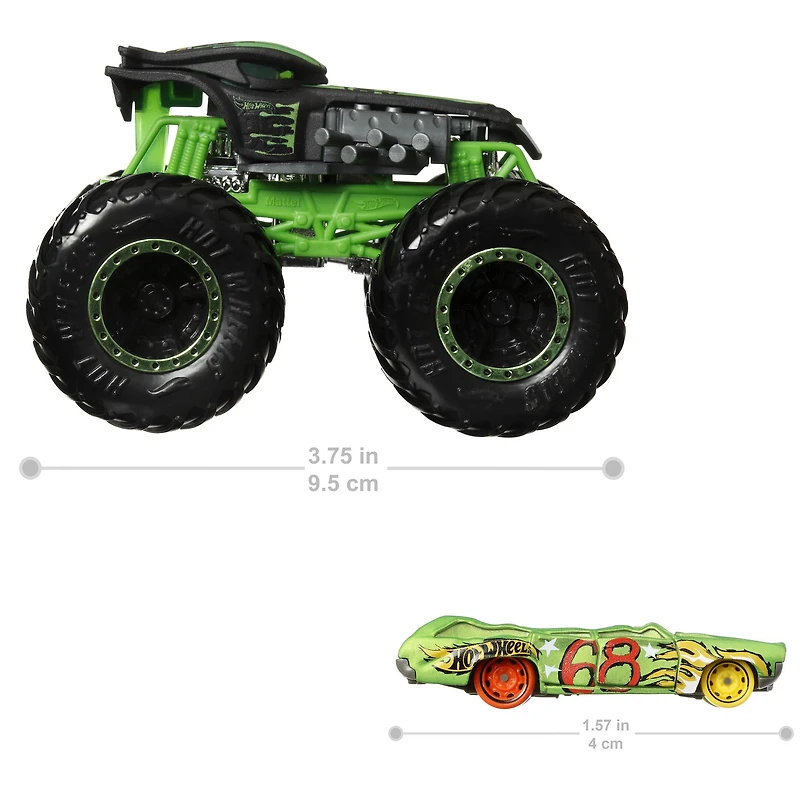 Hot Wheels Monster Truck 1:64 Diecast Truck & Car - Assorted Models