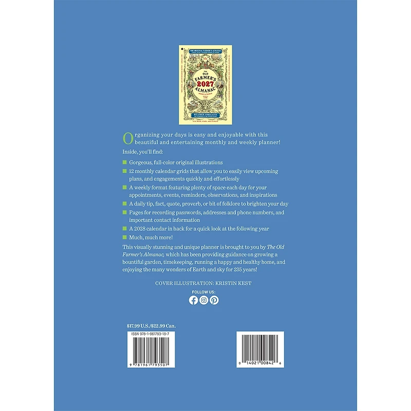 The Old Farmer's Almanac 2027 Engagement Calendar