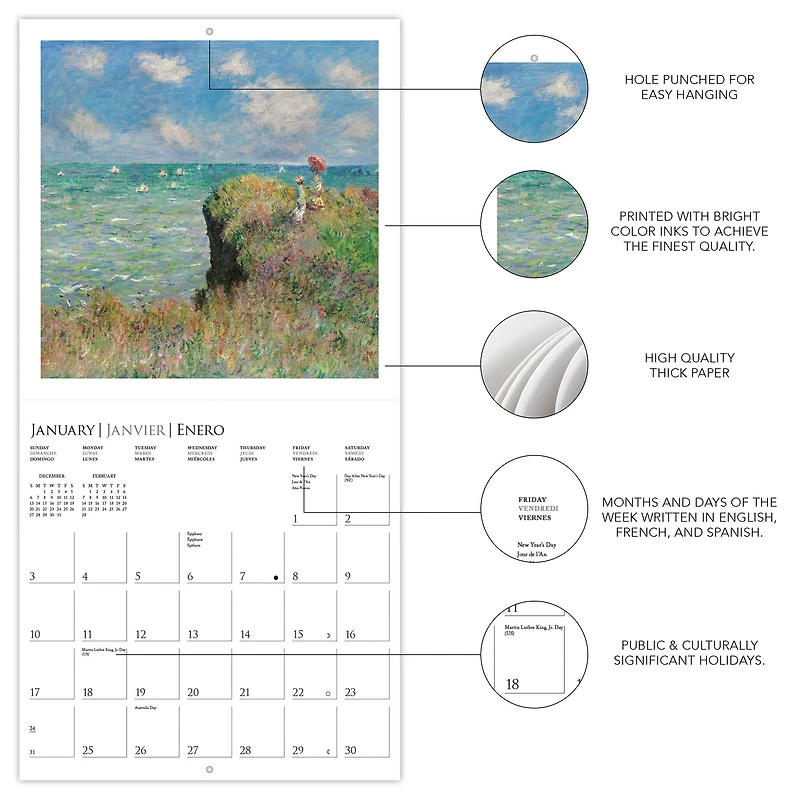 Monet 2027 Mini Calendar - Online Only