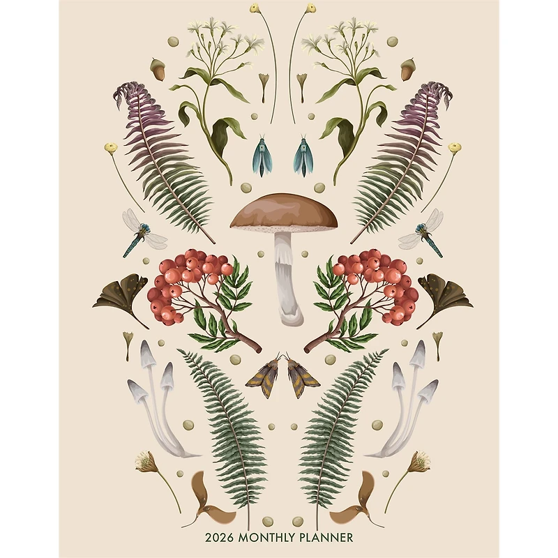 Magic Mushrooms 2026 Monthly Planner Calendar