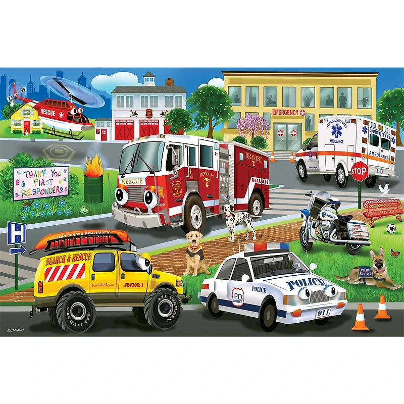 First Responders 35 Piece Floor Puzzle - Online Only