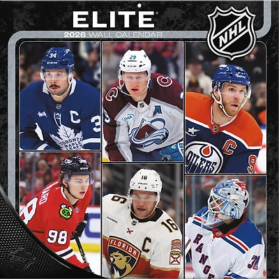 NHL Elite 2026 Wall Calendar