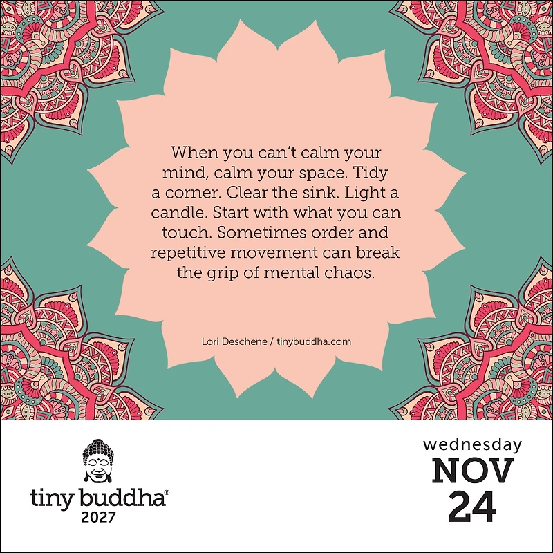 Tiny Buddha 2027 Box Calendar