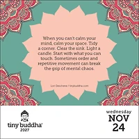 Tiny Buddha 2027 Box Calendar
