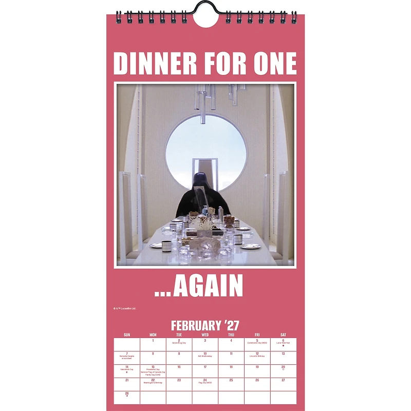 Star Wars 2027 Slim Calendar